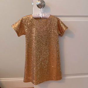 J. Crew Crewcuts sequin gold dress